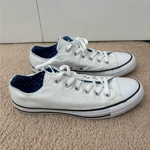 Converse AllStar White Lowtop Women Size 10 Barely Worn